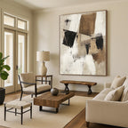 Textured Neutrals Abstract Painting with Rustic Charm WINK802