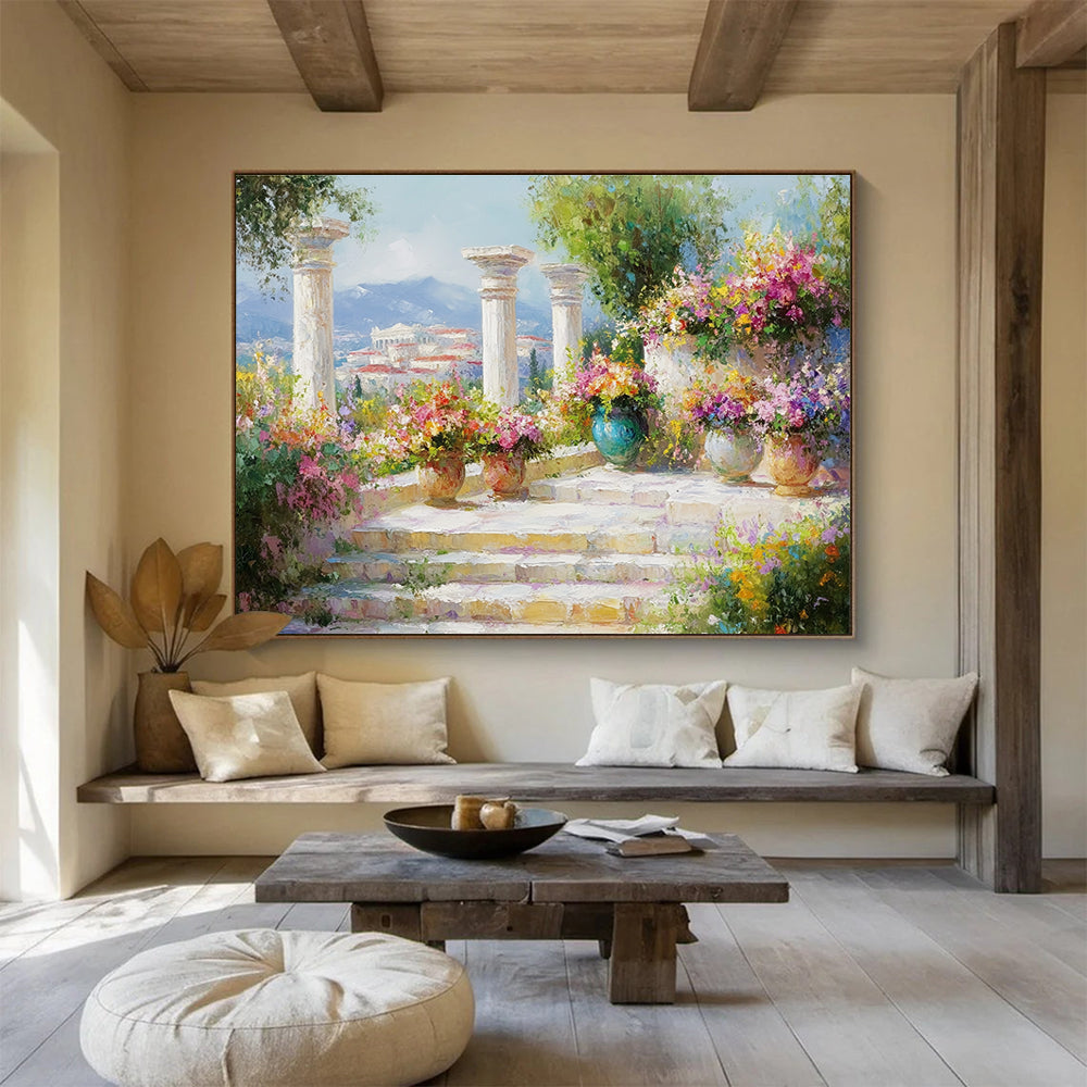 Classical Garden with Columns  Timeless Beauty ABS059