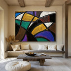Colorful Geometric Intersections  A Play of Shapes ABS032