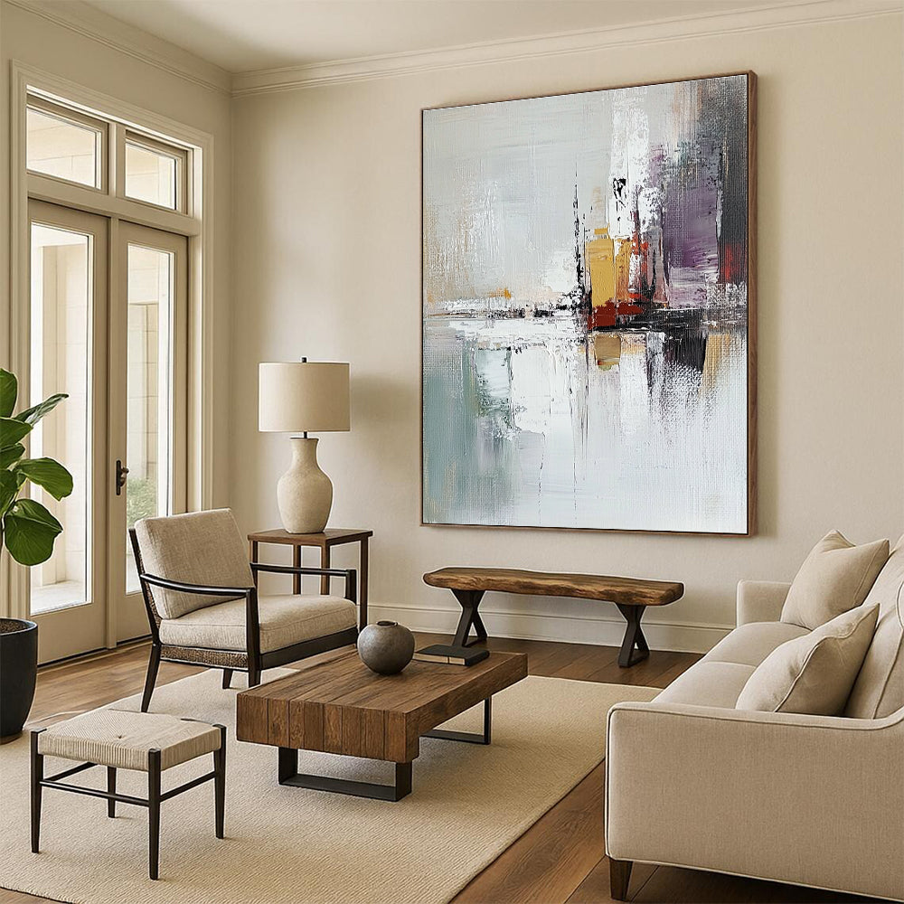 Urban Reflection Abstract Painting for Modern - Styled Lofts GAB1078