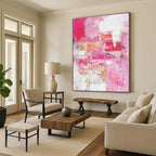 Pink Abstract Painting with Vibrant Softness WINK727