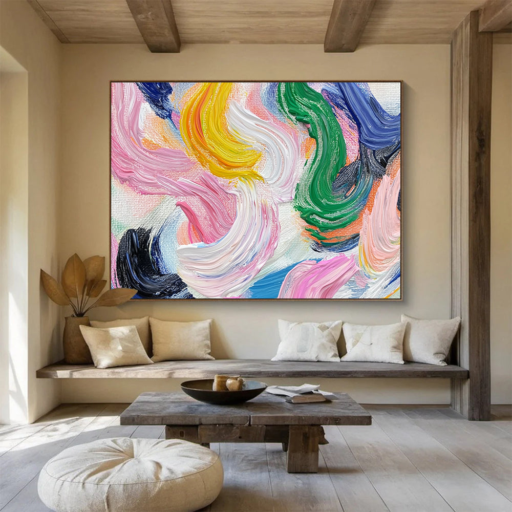 Colorful Curved Brushstrokes - Playful Palette ABS028