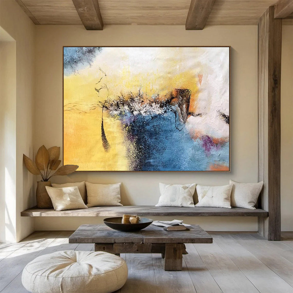 Color Fusion Abstract Painting for Art Galleries YHT156