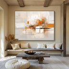 Light Tones Abstract Painting for Airy Spaces YHT096