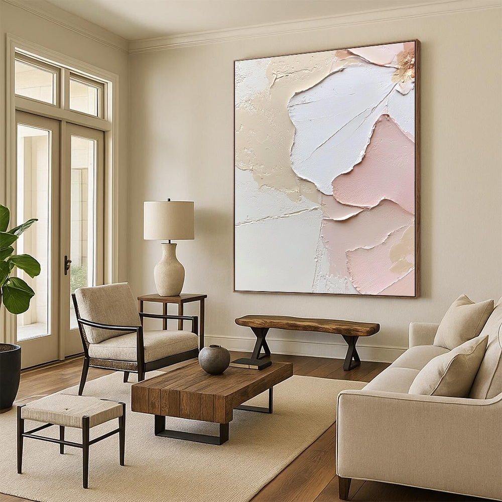 Pastel Abstract Petals Painting with Delicate Beauty WINK427