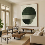 Circular - Lined Abstract Painting with Subtle Textures WINK854