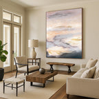 Ethereal Cloud - Sunset Abstract Painting for Luxury Hotel Suites HENG166