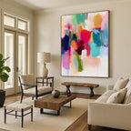 Colorful Blob Abstract Painting with Playful Forms WINK626