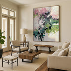 Textured Expressive Flower Bouquet Abstract Painting for Lively Interiors HENG271