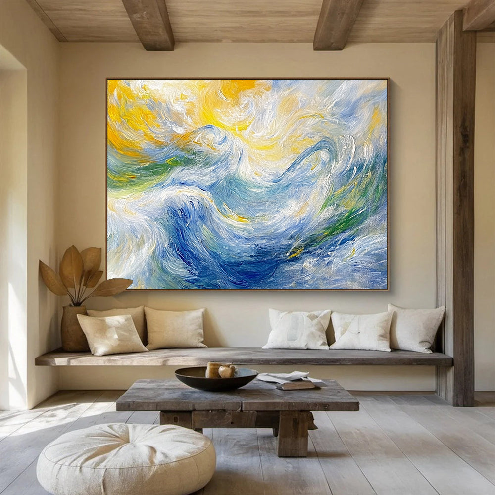 Swirling Wave Abstract - a Dance of Colors and Motion ABS006
