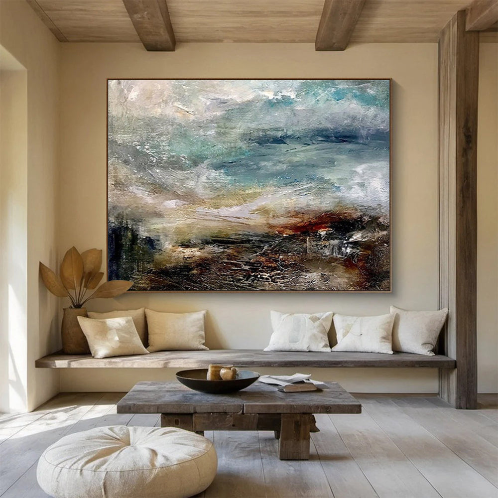 Textured Sea Abstract Painting for Art - Lovers’ Spaces YHT015