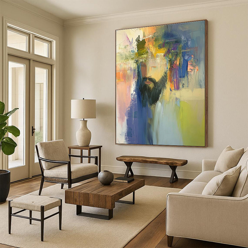 Colorful Portrait Abstract Painting for Artistic - Styled Studios GAB1071