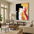 Minimalist Abstract Gesture Painting for Contemporary Studies GAB1113