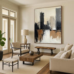 Cityscape Abstract Painting with Urban Mystery WINK489