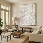 Tangled Black Lines Abstract Expressionist Painting for Bold Interiors GAB1531