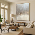 Textured Gray Landscape Abstract Painting GAB0304