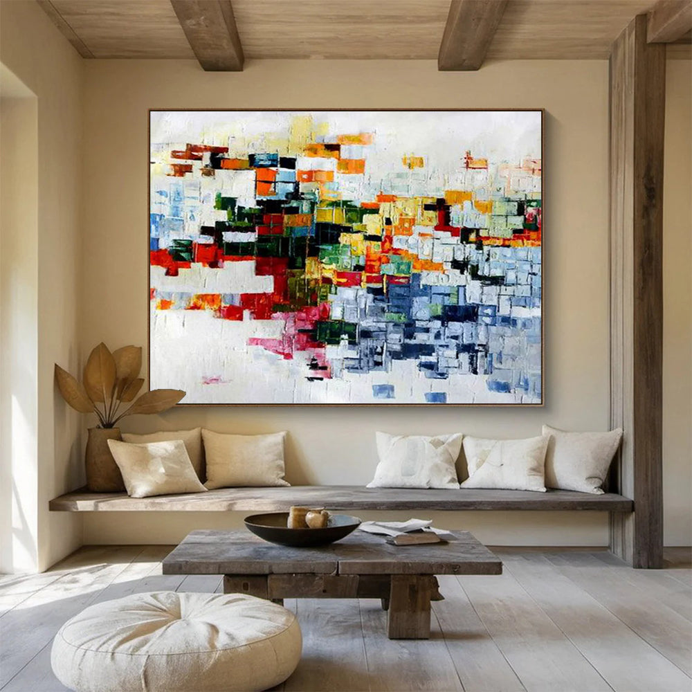 Colorful Pixel Abstract Painting for Tech - Startup Offices YHT286