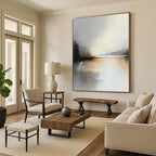 Soft Lake Abstract - Dreamy Landscape Abstract Art GAB0521