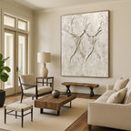 Textured Antler Forms Abstract Painting of Natural Textures GAB0112
