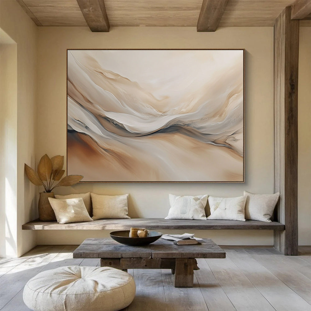 Flowing Neutral Abstract  Serene Movement ABS039
