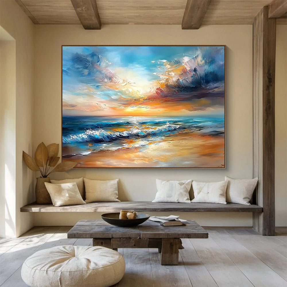Colorful Clouds and Waves - a Symphony of Sky and Sea ABS009