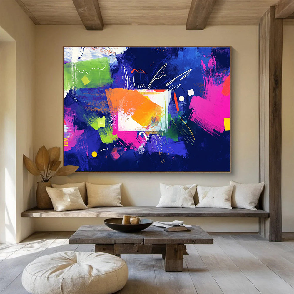 Vibrant Color Block Abstract  Bold and Energetic ABS052