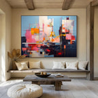 Colorful Urban Abstract Painting for Creative Hubs YHT019