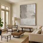 Gray Textured Background Abstract Painting with Industrial Calm WINK041