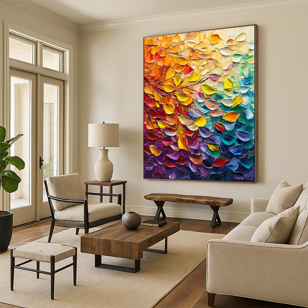 Autumn Leaves Abstract Painting for Seasonal - Decor Cafes GAB1324