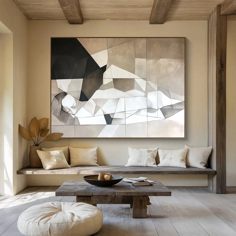 Geometric Nude Abstract  Modern Grace ABS049