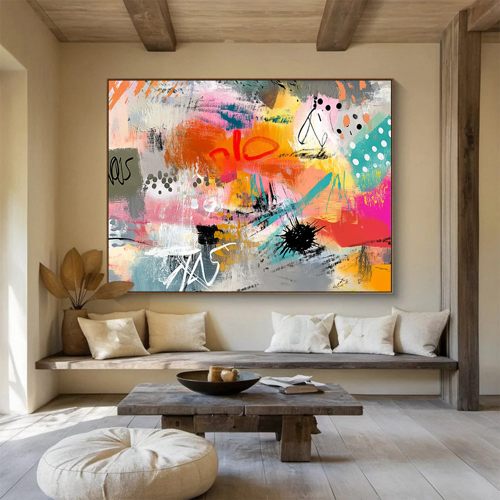 Colorful Graffiti - Style Abstract  Urban Creative Energy ABS098