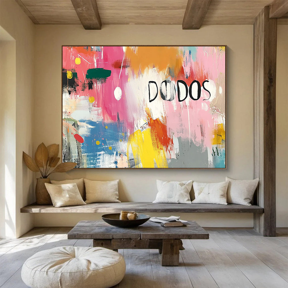 “DODOS” Colorful Abstract  Fun & Eclectic ABS048