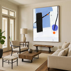 Minimalist Geometric Shapes Abstract Painting of Subtle Dynamics GAB0202