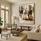 Galloping Horses Painting of Dynamic Power GAB0147