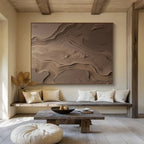 Sand Dune Abstract Painting for Nature - Inspired Spaces YHT094
