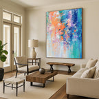 Vibrant Color Fusion Abstract Painting for Modern Spaces GAB0660