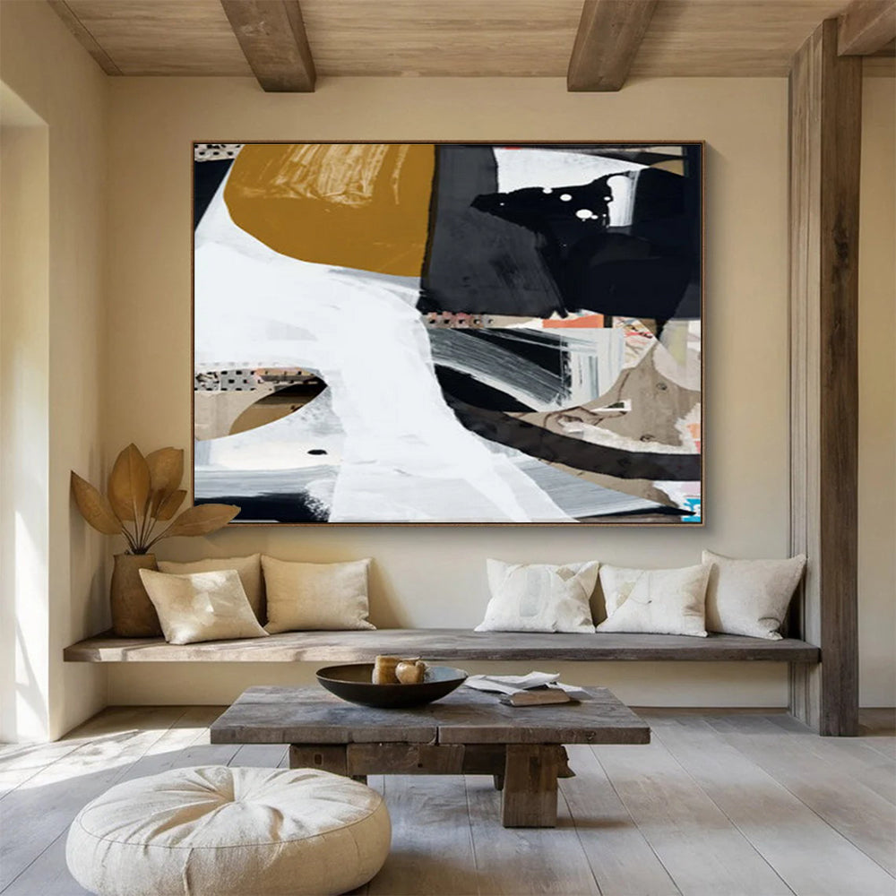 Collage - Style Abstract Painting for Creative Studios YHT127