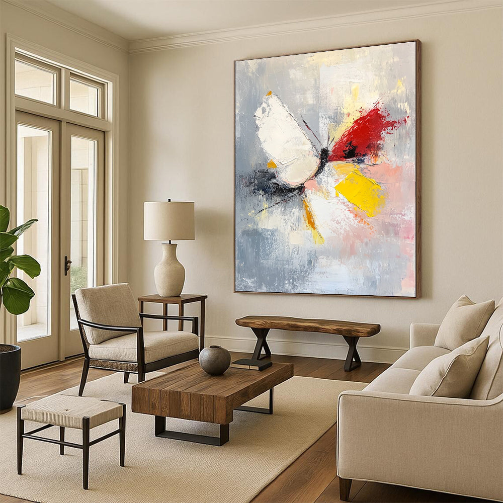 Butterfly Abstract Painting for Whimsical - Styled Gardens GAB1034