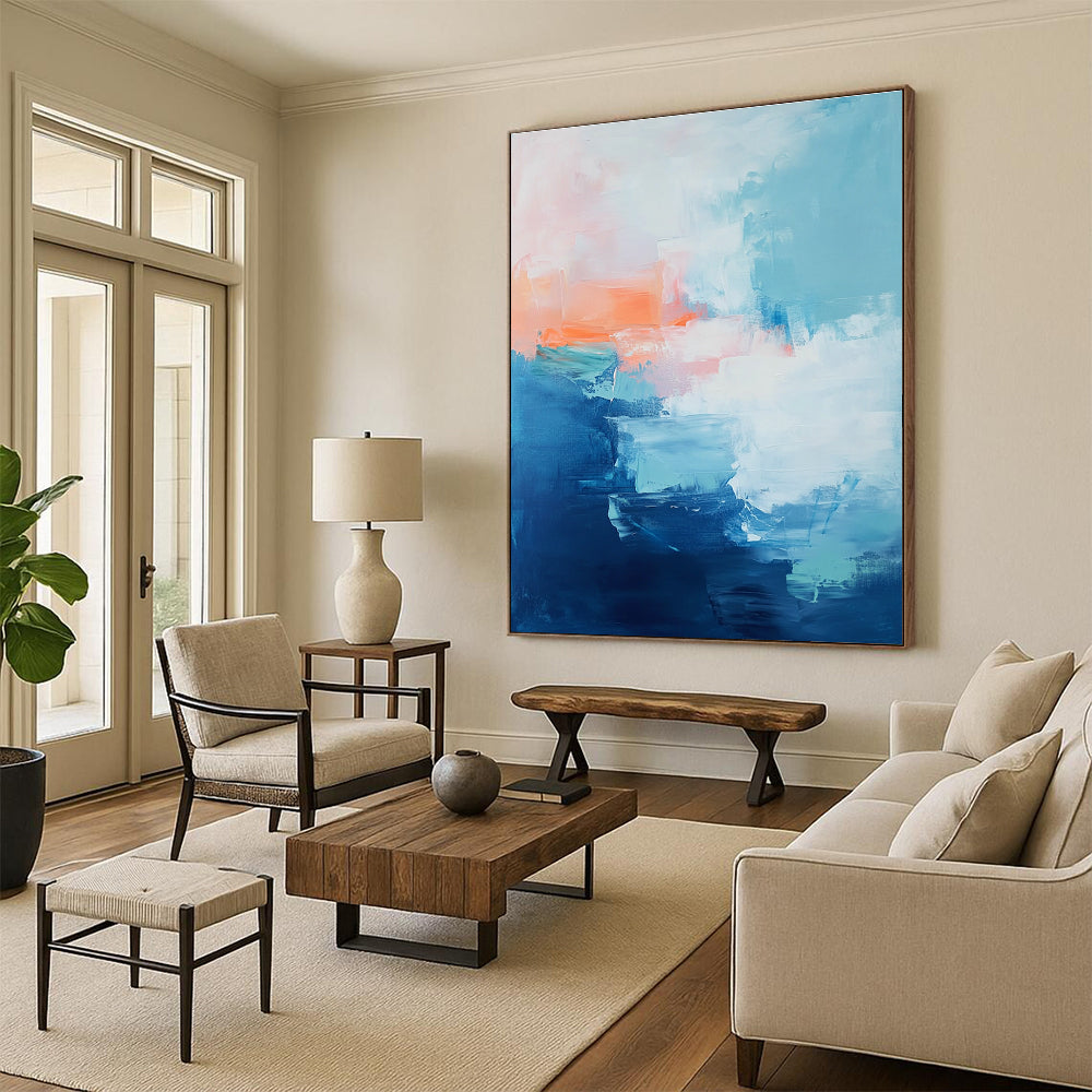 Soft Color Abstract Painting with Dreamy Hues WINK813