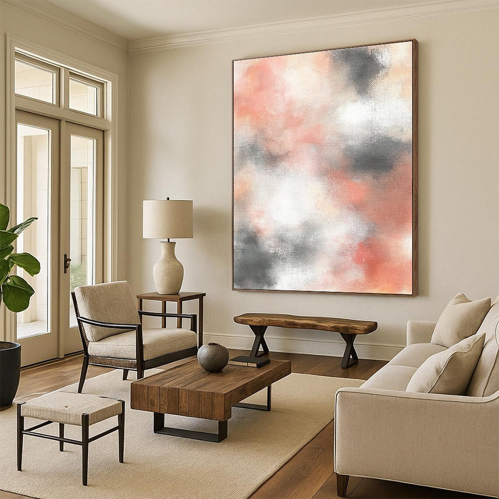 Soft - Blended Abstract Painting with Muted Tones WINK872