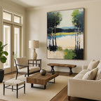 Lake Forest Abstract - Contemporary Nature Art GAB0549