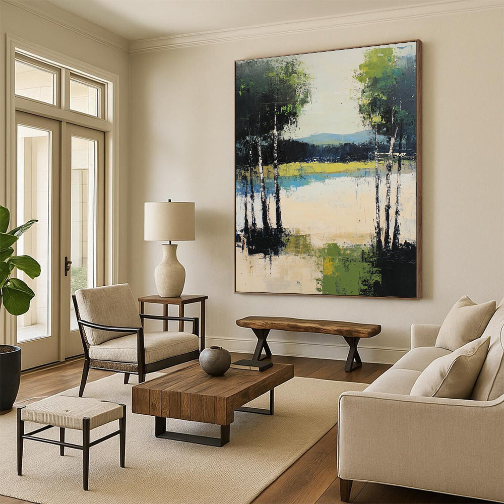 Lake Forest Abstract - Contemporary Nature Art GAB0549