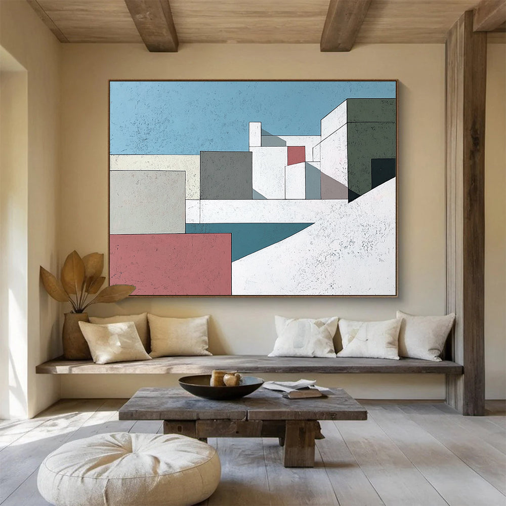 Architectural Geometric Abstract  Sleek Urban Simplicity ABS080