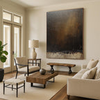 Deeper Dark Gradient Abstract Painting with Intense Atmosphere WINK292