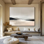 Minimalist Landscape Abstract Painting in Neutral Tones ABS252