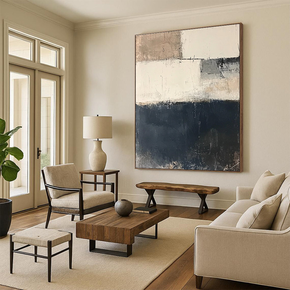 Neutral Tones Abstract Painting with Subtle Layers WINK530