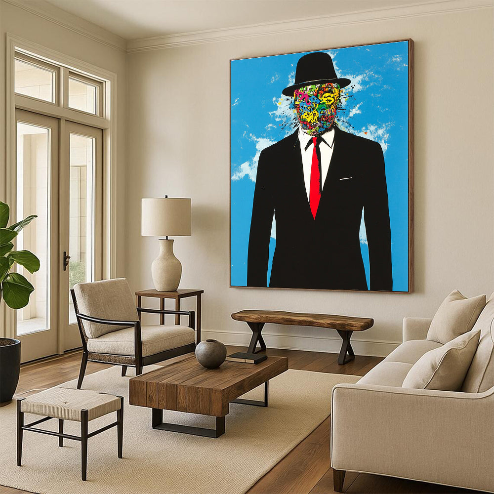 Colorful Graffiti Face Abstract Painting of Urban Identity GAB0194