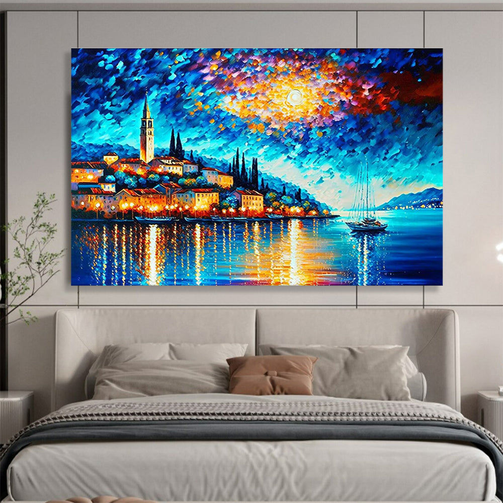 Colorful Tree Radiance Abstract Painting for Vibrant Living Spaces YHT300