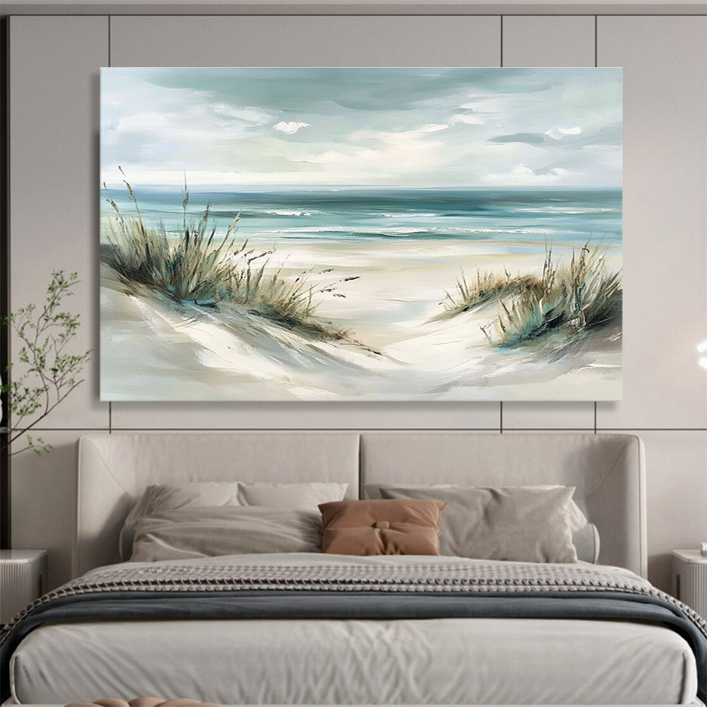 Beach Dunes and Grasses Scene Abstract Painting ABS137