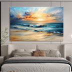 Seaside Sunset - a Moment of Golden Tranquility ABS007
